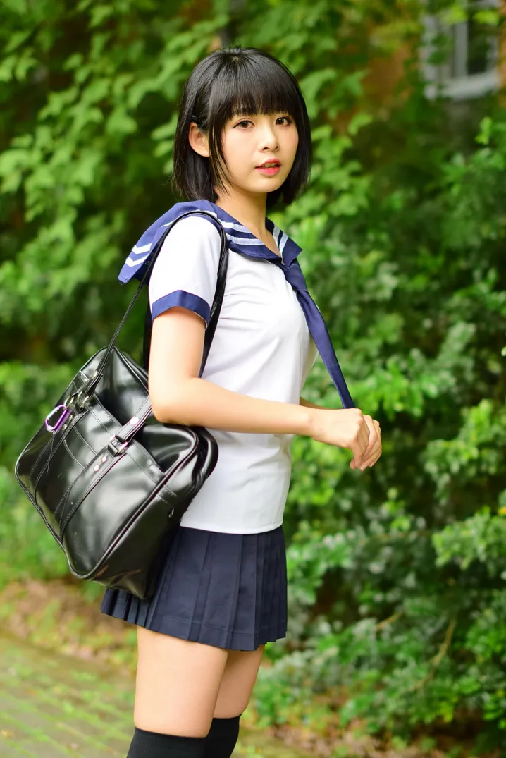 [Mzsock] NO.171 Hailin student uniform street photography#[73P]-14