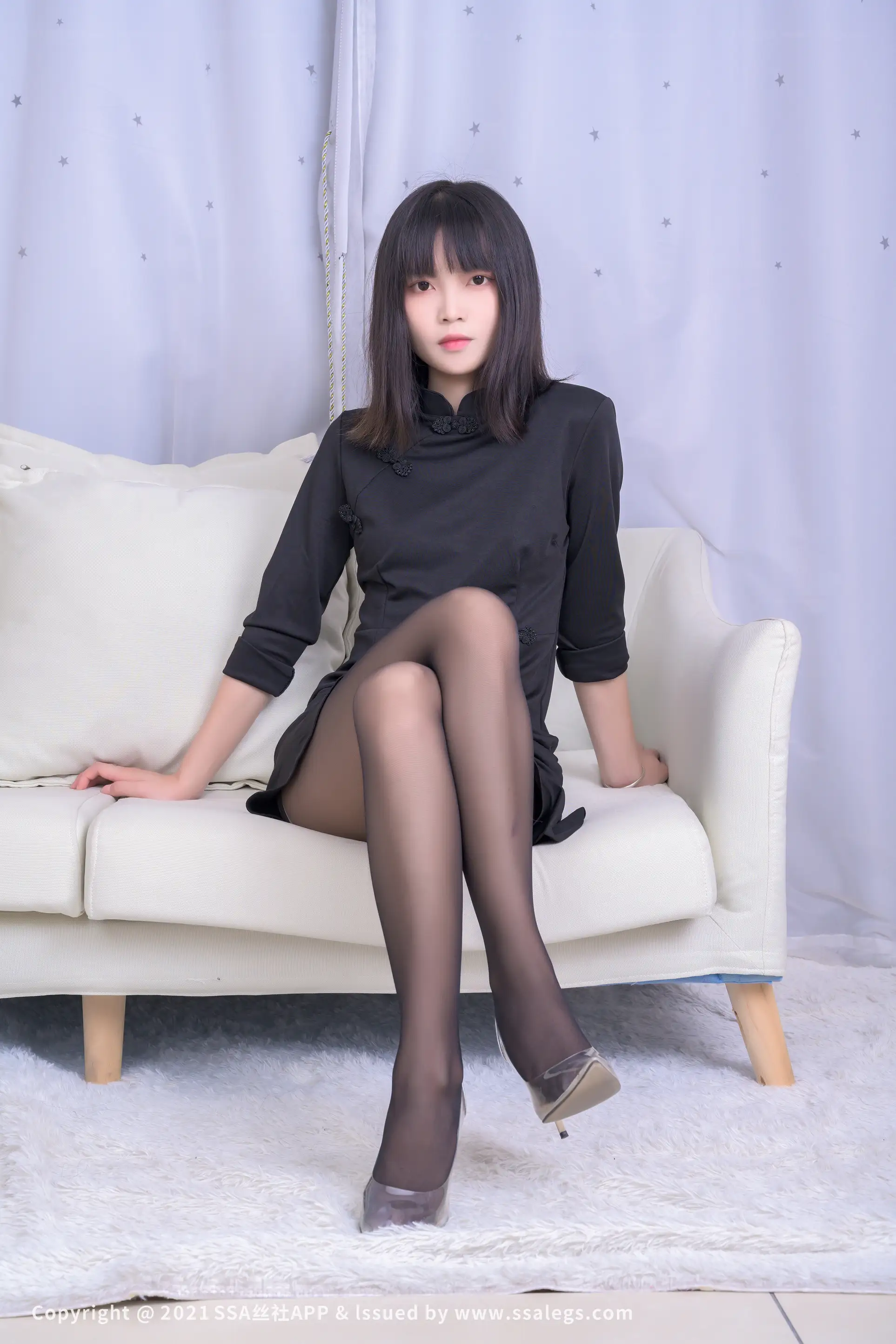 [Mzsock] NO.726 Leg model Dandan’s beautiful legs in black stockings (Part 1) silk club#[119P]-32