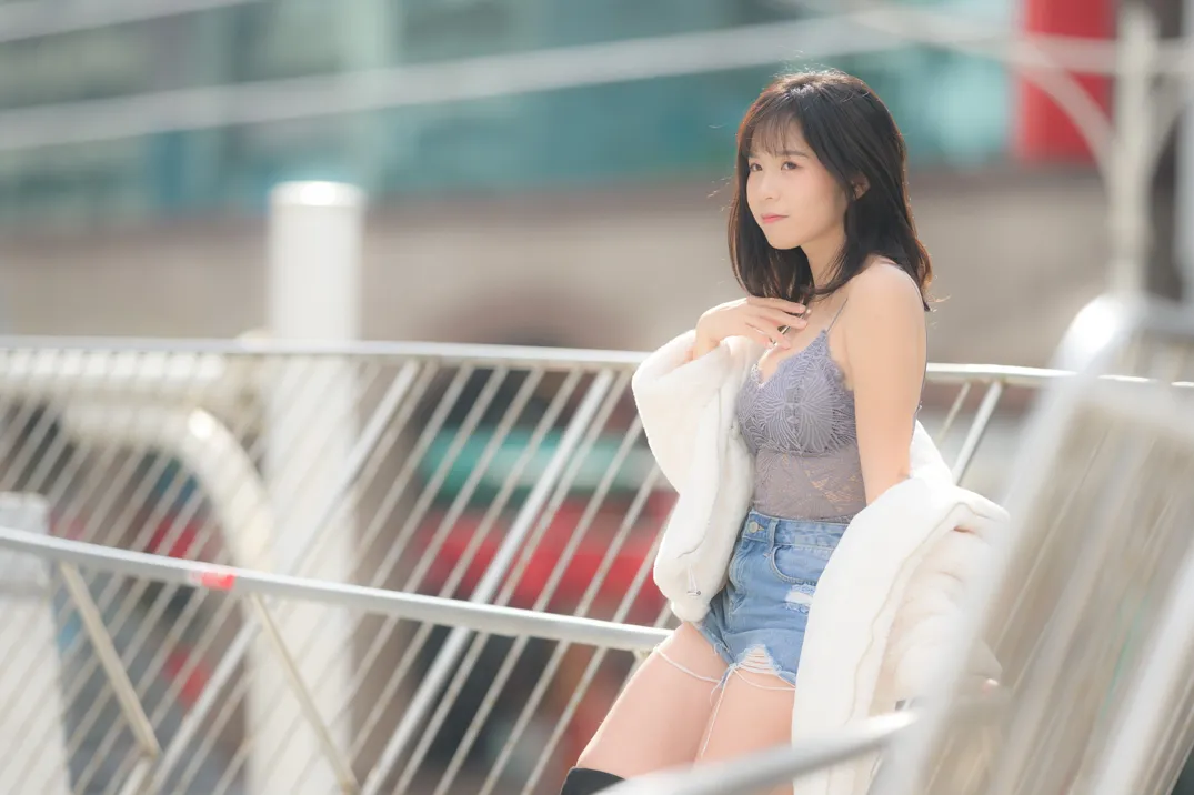 [Mzsock] NO.215 YoYo denim shorts and boots street photography#[105P]-17